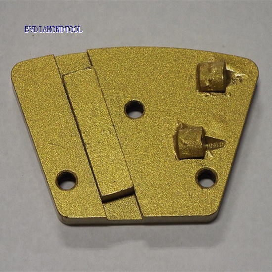 Trapezoid PCD Tipped Diamond Grinding Plates for stone and concrete