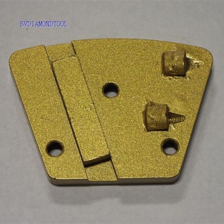 Trapezoid PCD Tipped Diamond Grinding Plates for stone and concrete